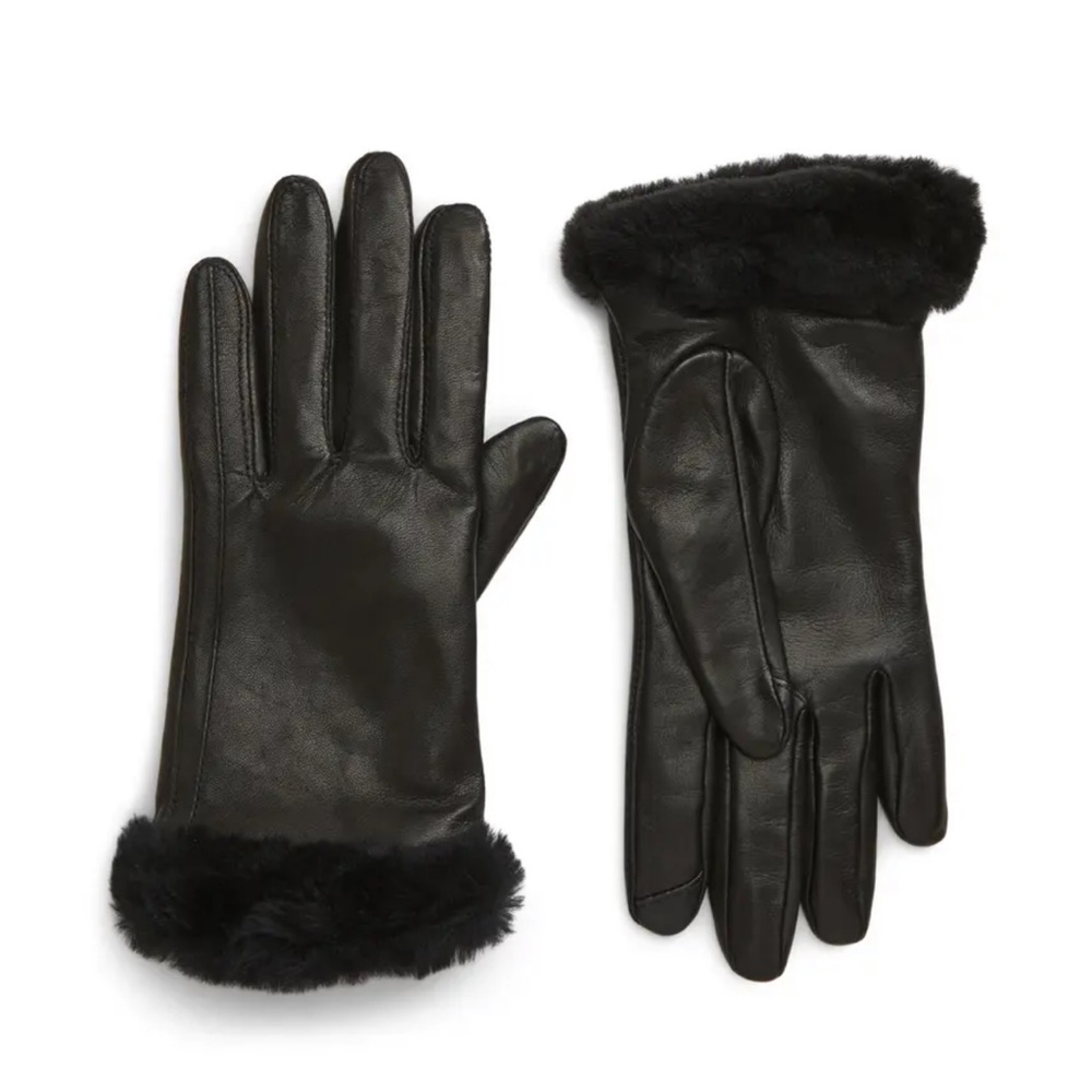 Ugg Genuine Shearling Leather Tech Gloves - image 1